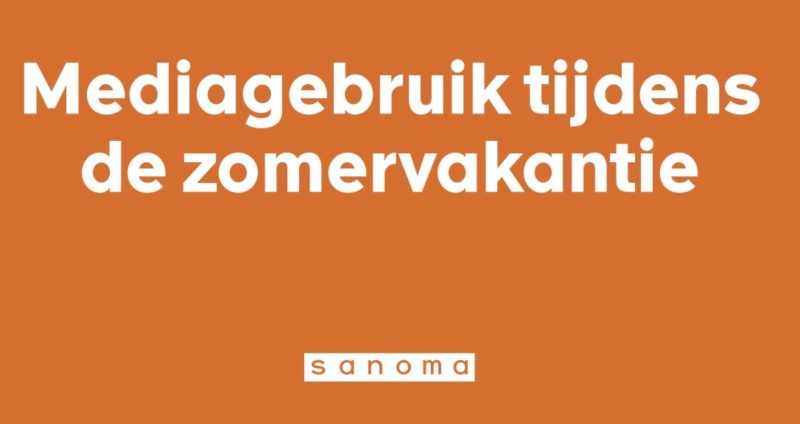 mediagebruik zomervakantie sanoma