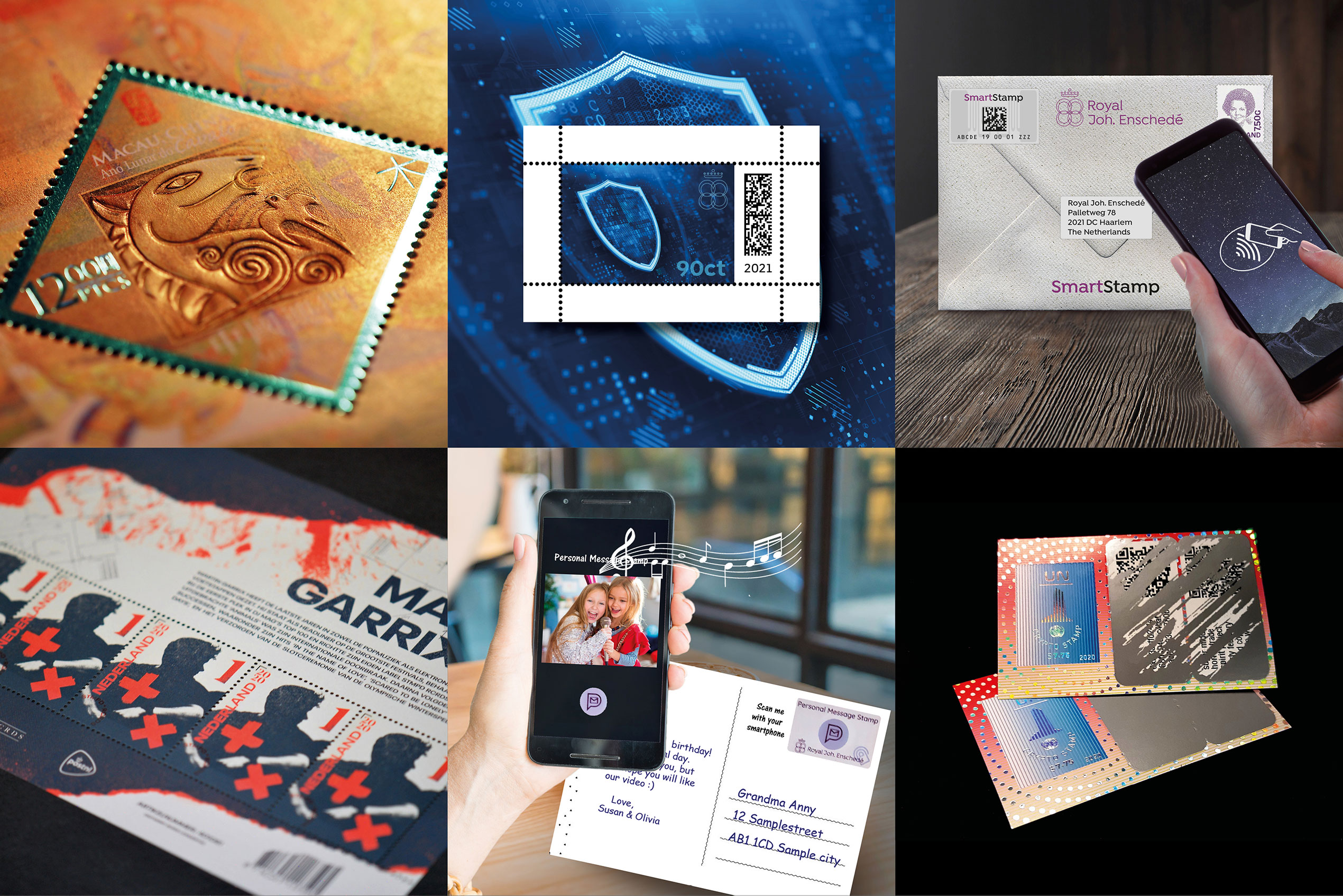 Joh. Enschedé maakt intelligente postzegels - https://www.blokboek.com