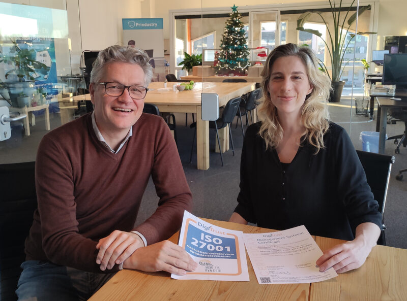 Iso 27001 Certificering Voor Prindustry Ramon Van Wingerden En Annemarie Manshande