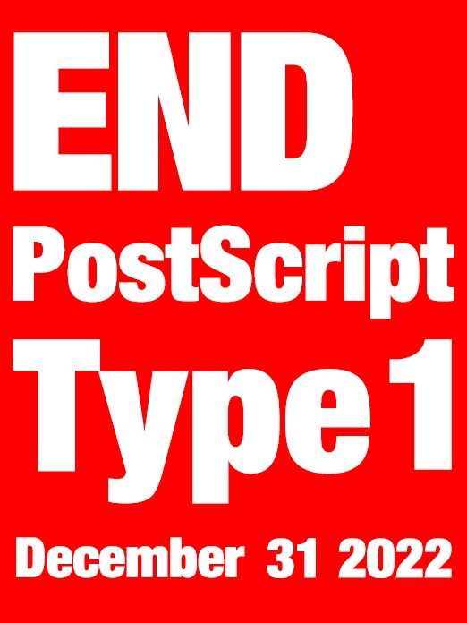 End Of Postscript Type 1