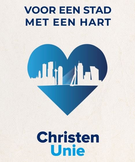 Verkiezingsposter Christenunie Rotterdam 1