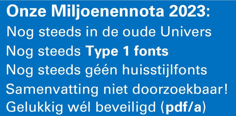 Miljoenen Nota 2023