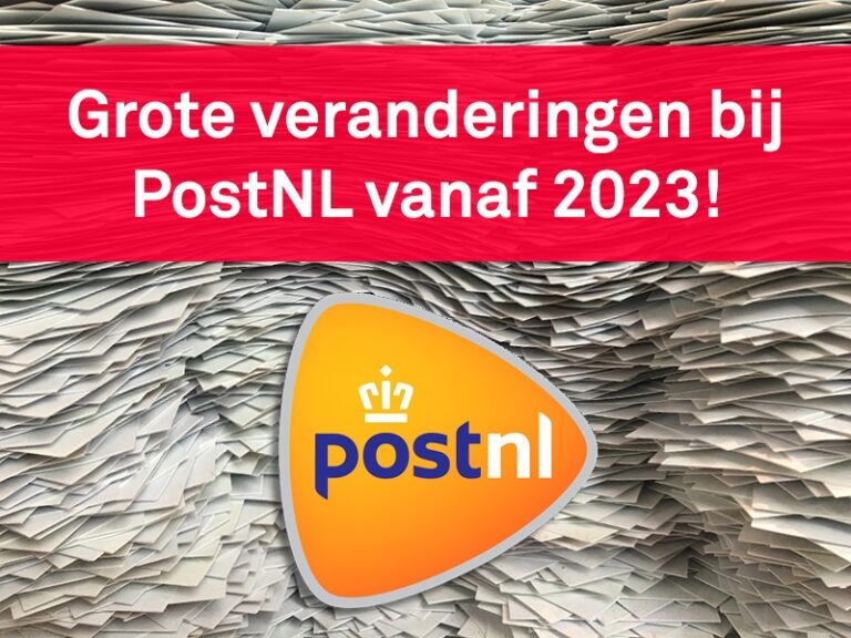 Veranderingen in de dienstverlening van PostNL vanaf 1 januari https