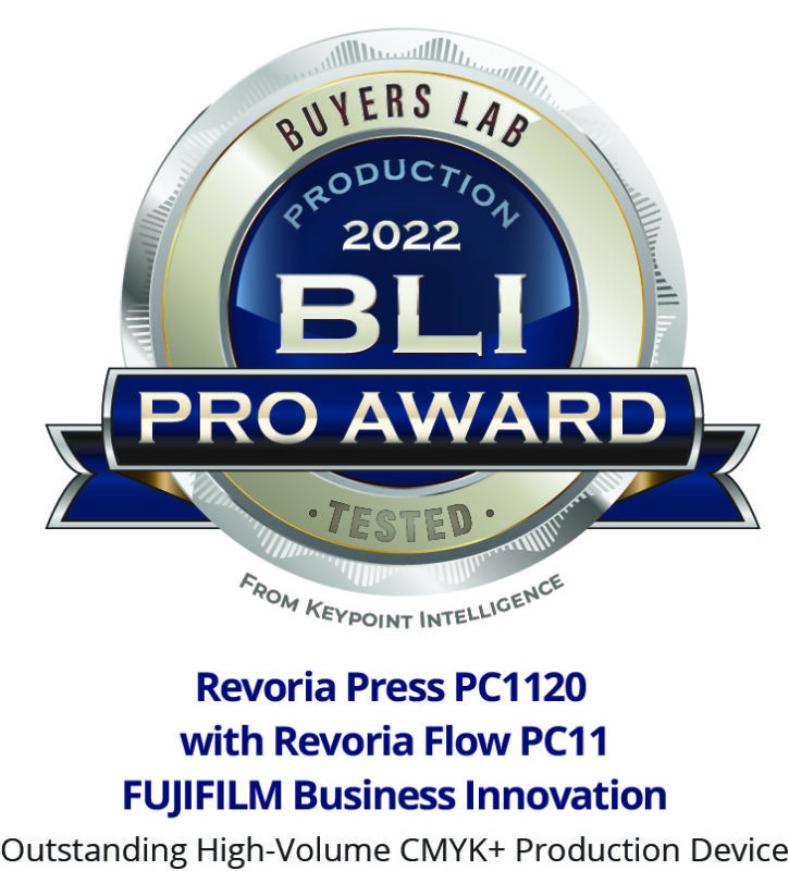 Fujifilm Revoria Press Pc1120 Award Logo