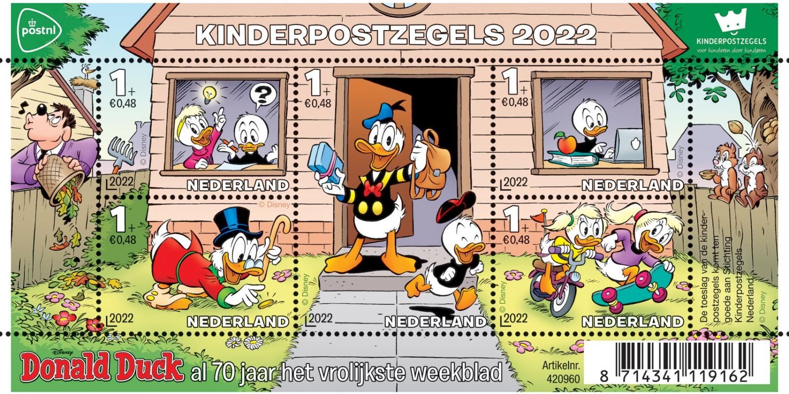 Donald Duck Kinderpostzegels