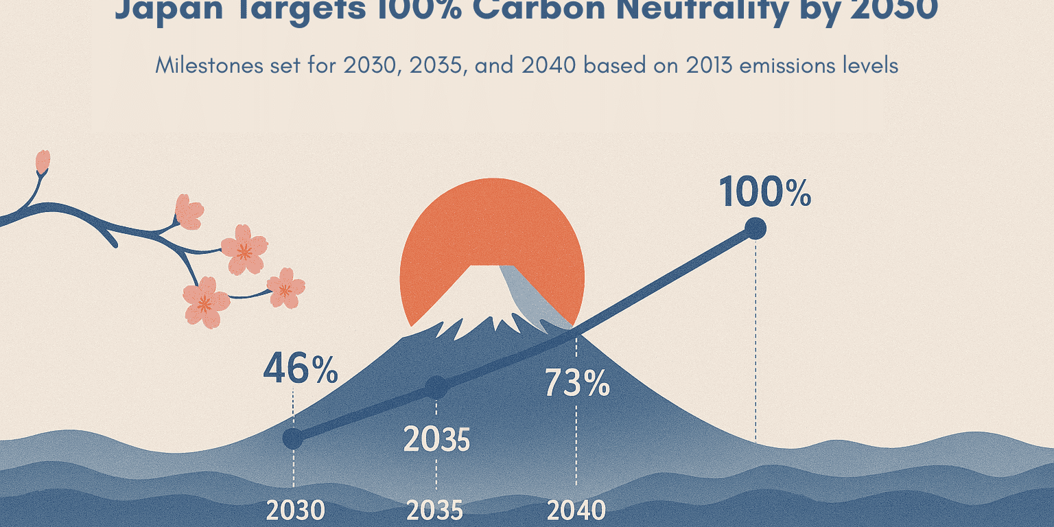 Japan’s Carbon Neutrality Roadmap Highlights