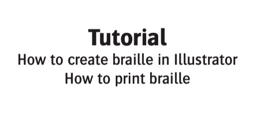 Agfa Braille Tutoril