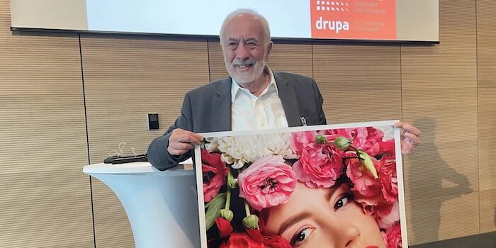 Benny Landa At Pre Drupa 2024 Media Conference