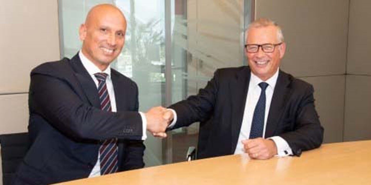 TNO-CBS Partnership for Trusted AI Directeur-Generaal Tjark Tjin-A-Tsoi van het CBS (l) en TNO CEO Paul de Krom (r).